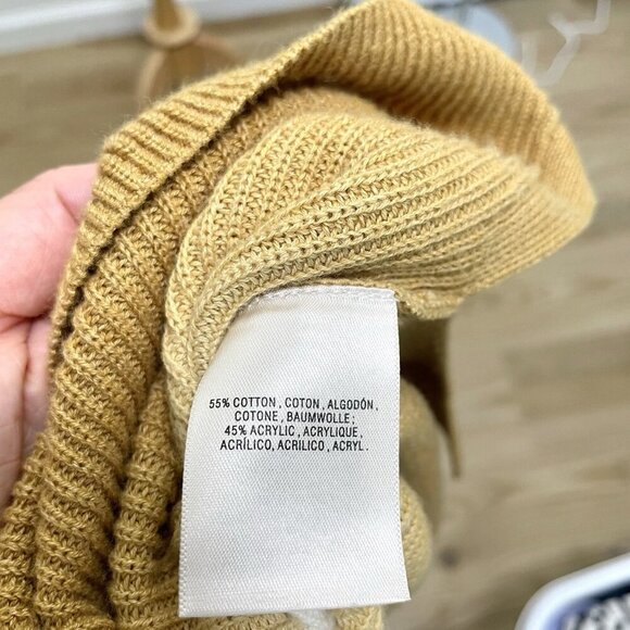 Anthropologie Ombre Dip-Dyed V-Neck Long Sleeve Pullover Sweater size Medium - Picture 8 of 8